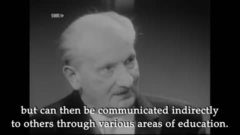 Martin Heidegger im Gespräch mit einem Mönch, w. a monk