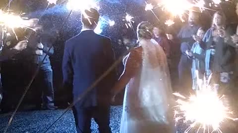 Celebrating with Sparklers!