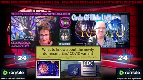 WWW.THECRYFREEDOMSHOWWITHLISA.COM ERIS, EG.5 & the re-emergence of a 'virus' with ALAN JAMES