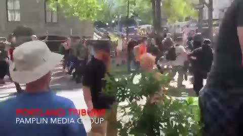 Antifa Attacks and Bloodied Old man with crowbar. SICK!