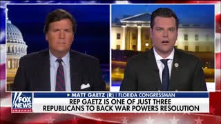 Gaetz tells Tucker why he voted with Dems