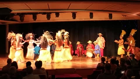 French Polynesia local dance show