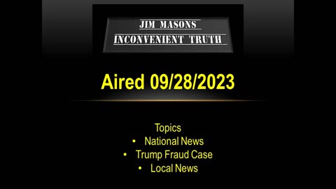 Jim Mason's Inconvenient Truth DeKalb 09/28/2023