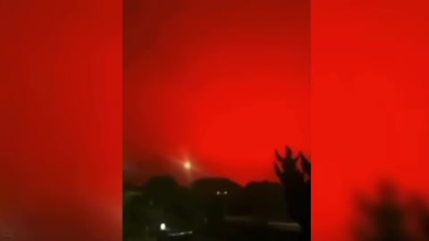 Sky in China turns red.