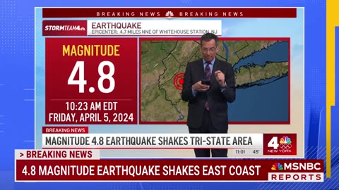 4.8 Magnitude Earthquake Hit New York City / New Jersey