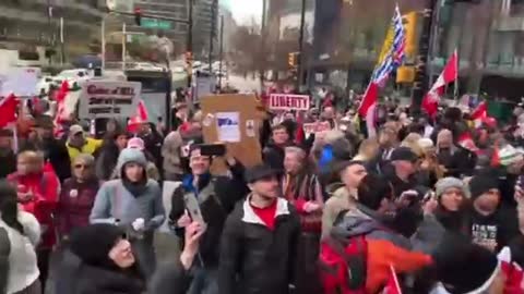Protest in Vancouver against Bill Gates who was visiting there