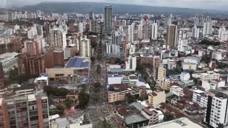 La marcha principal arribó a la carrera 27 con calle 36