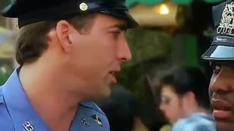 SHORT Nicolas Cage police officer