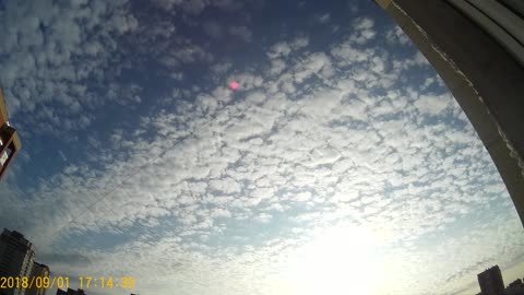 Cirrocumulus clouds time lapse