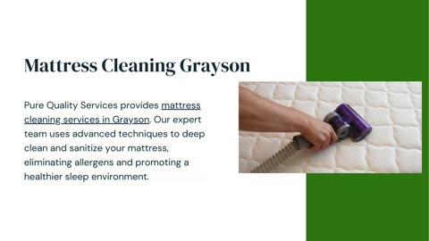 Mattress Cleaning Grayson