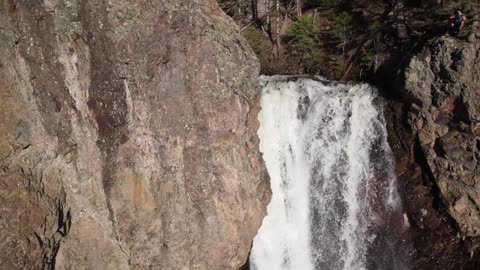 huge water fall in colorado