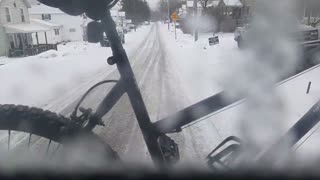 A cold and snowy day driving the city bus toady!!