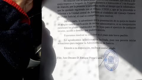 DECANATO me AGRADECE MI DENUNCIA a la Juez del JUZGADO DE GUARDIA