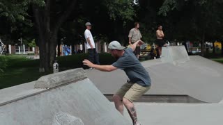 Skateboarders doing their thing.......