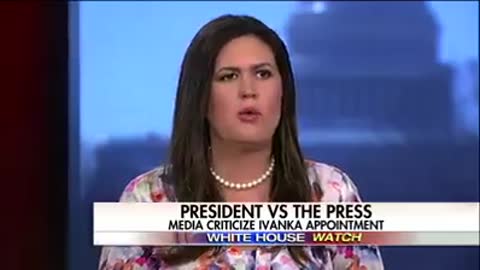 Sarah Huckabee Sanders: "The only war on women [is against women] close to this president."