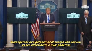 Trump dice que hablaba con "sarcasmo" cuando sugirió inyectarse desinfectante