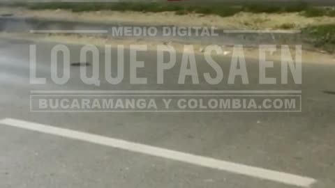 Video: accidente en la via Lebrija Giron, un fallecido y un herido