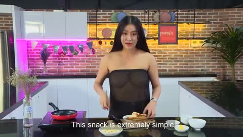 Pong kitchen How To Cook SNACK CARAMEL Beautiful girl Cooking