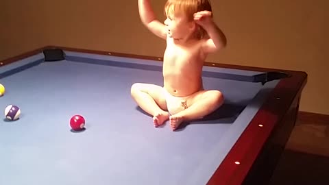 My Baby is already a Pool hustler