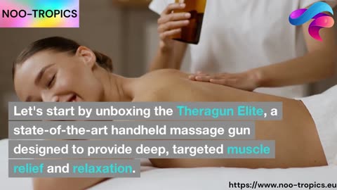 Experience Therapeutic Bliss: Theragun Elite Handheld Massage Gun - White (Bluetooth)