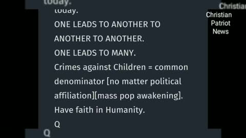 Q PERFECTLY PREDICTS GHISLAINE,MAX,CLINTON CRIMES, OBAMA,OPRAH,ROTHSCHILDS... ALL ARE PEDOPHILES