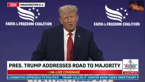 Trump at Faith and Freedom Coalition June 24 2023