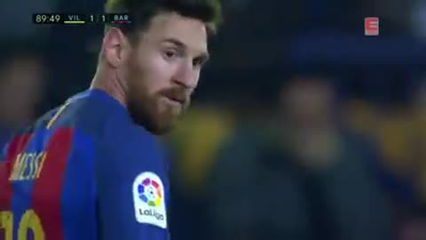 Messi last minute Goal vs Villarreal