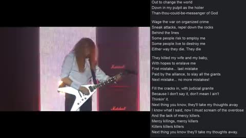 MEGADETH'S DAVE MUSTAINE MOCKS MASKS AND SLAMS TYRANNY DURING CONCERT!