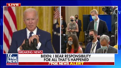 Peter Doocy presses Biden on whether he bears responsibility for Afghan attacks