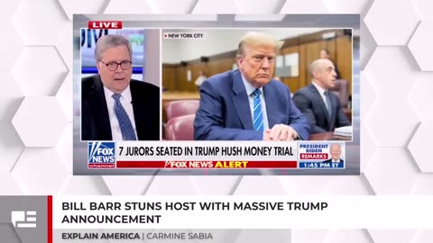 Bill Barr Stuns Host With Massive Trump Announcement