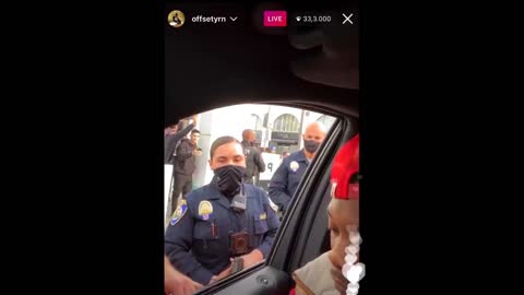 Rapper Offset Allegedly Brandishes Gun To Trump Supporters At Parade And Is Detained By Police