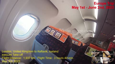 May 3rd, 2023 London Gatwick, UK to Keflavik, Iceland