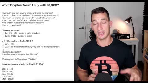 WHAT CRYPTOS I WOULD BUY WITH $1000_ How to Create ANY Crypto Portfolio Plan