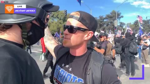 Beverly Hills Trump supporters are standing strong against Antifa.