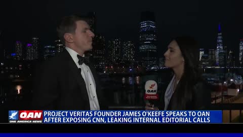Project Veritas founder James O'Keefe speaks to OANN after exposing CNN through leaked calls