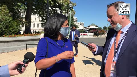 Half of House Progressive Caucus would vote against bipartisan infrastructure bill, Jayapal says