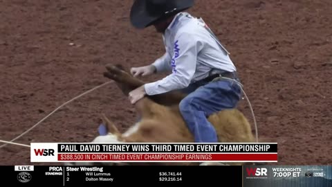 Paul David Tierney Wins $100,000 Cinch Timed Event Championship