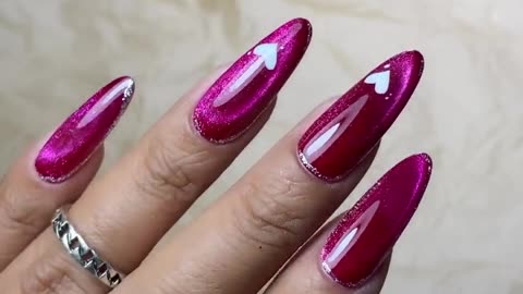 Nail tutorial-super cute ice crystal nail design fir spring 2023