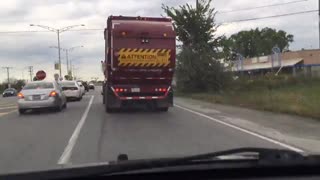 Driver record his journey on high way first journey