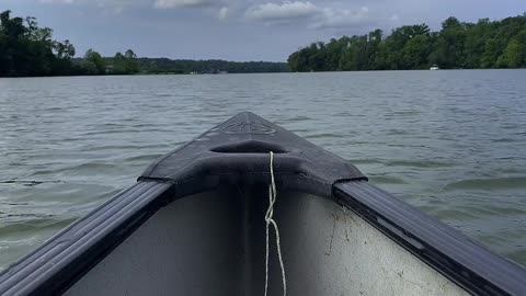 Canoe on the lake