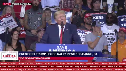 President Trump Opening Speech in Wilkes-Barre, PA 9-1-22