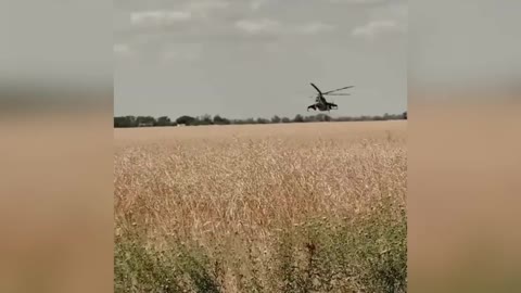 Ukrainian MI-24 destroys the enemy