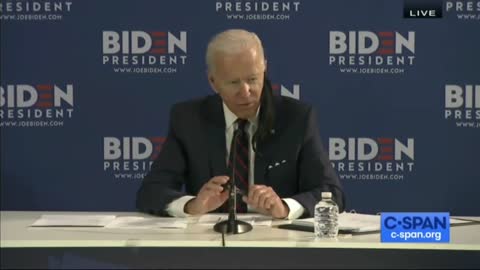 Many time Joe Biden is lost reading his own notes