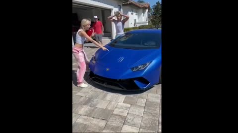 Lamborghini scratch prank 😜