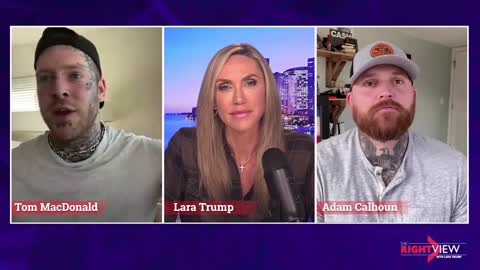 Lara trump interview with Tom Macdonald and Adam Calhoun