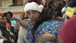 Barack Obama, Papá Noel por un día