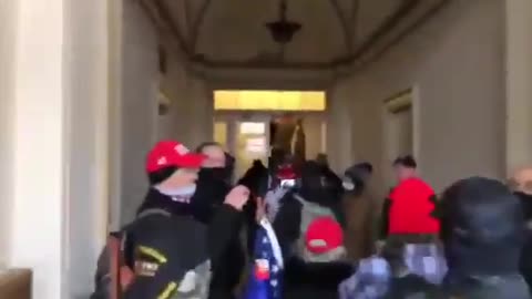 Trump Supporters Ushered into Capitol by the Police
