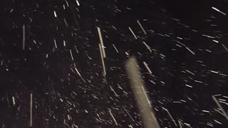 Snow falling