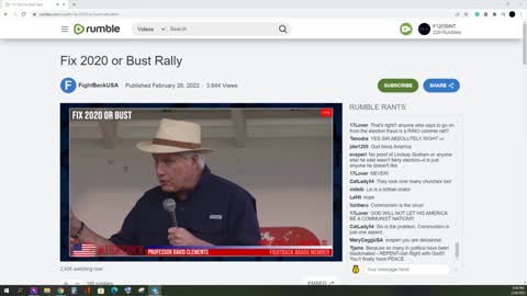 Fix 2020 Rally Livestream ( partial ) Lin Wood 2/26/2022