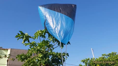 Ballon Solaire (Balão Solar / Solar Balloon) Biriba 2m Corte Diagonal foi na Pressão Secador Cabelo